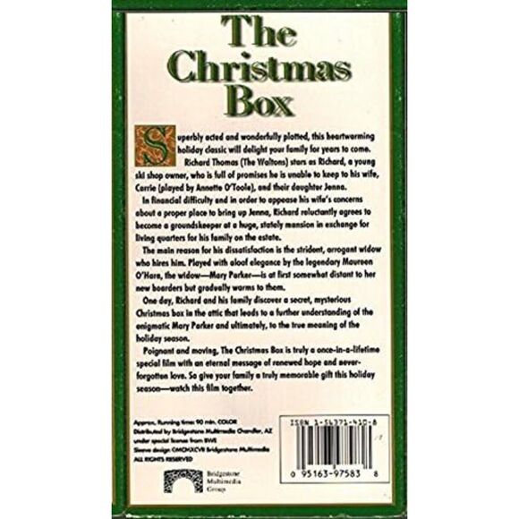 The Christmas Box VHS - Picture 2 of 2